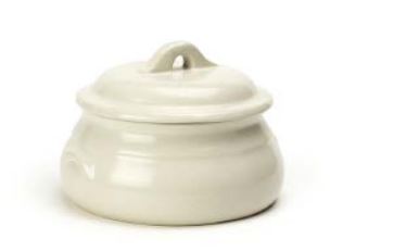 PRATO COBERTO NEIVA 0,5L14CM BRANCO GRES